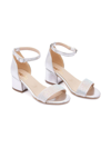 Tulleen Rhinestone Block-heel Sandals In Silver