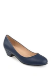Journee Collection Saar Kitten Heel Pump In Navy