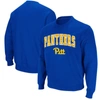 Colosseum Men's Royal Pitt Panthers Arch Logo Sweatshirt In Royal