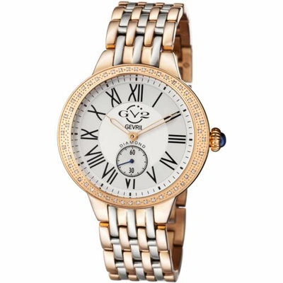 Pre-owned Gv2 By Gevril Women's 9106 Astor Diamond Two-tone Stainless Steel Wristwatch