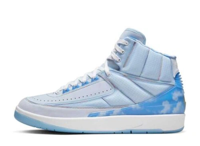 Pre-owned Jordan J Balvin X Nike Air  2 Retro Sp Celestine Blue [us 6-12] Dq7691-419 In White
