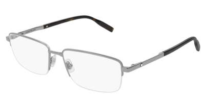 Pre-owned Montblanc Frames Eyeglasses Mb0020o 005 Grey 58 Mm