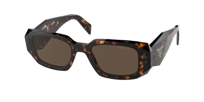 Pre-owned Prada 0pr17ws 2au8c1 Tortoise/brown Lens