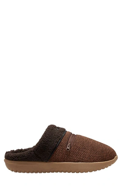 Nike Burrow Slipper In Cacao Wow/ Black/ Brown