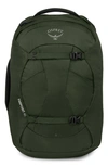 Osprey Farpoint 40-liter Travel Carry-on Backpack In Gopher Green