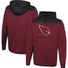 New Era Cardinal Arizona Cardinals Combine Authentic Hard Hitter Pullover Hoodie In Cardinal