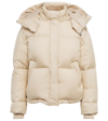 Loro Piana Suter Hooded Quilted Shell Down Jacket In Natural Mélange