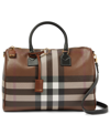 BURBERRY CHECKED CANVAS TOTE