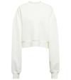 Wardrobe.nyc X Hailey Bieber Hb Cotton Fleece Sweatshirt In White