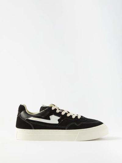 Stepney Workers Club Pearl S-strike Suede Trainers In Black White