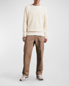 Rag & Bone Men's Dexter Waffle Crew Sweater In Raw