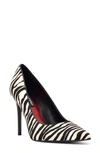 Nine West Fresh Genuine Calf Hair Pointed Toe Pump In White 144