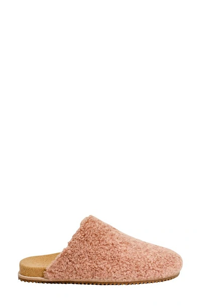 Revitalign Holly Orthotic Faux Shearling Slipper In Dusty Rose
