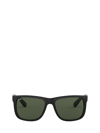 Ray Ban Rb4393m Scuderia Ferrari Collection Sunglasses Green On Black Frame Grey Lenses 56-18 In Black