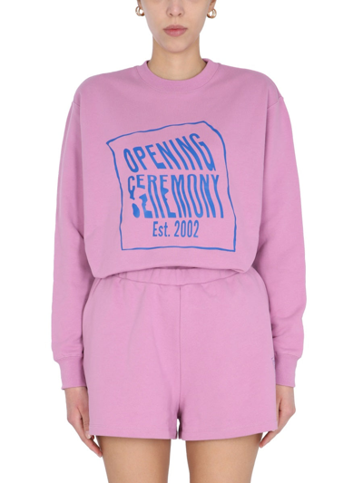 Opening Ceremony Womens Pink Other Materials Sweatshirt