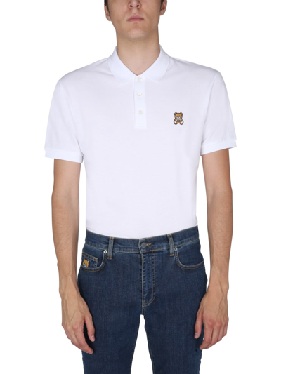 Moschino Regular Fit Polo In White