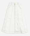 Aje Pepa Denim Midi-skirt In White