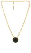 Soko Wazi Horn Statement Necklace In Gold