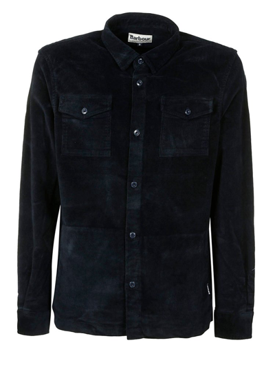 Barbour Buttoned Long Sleeved Shirt In Navy