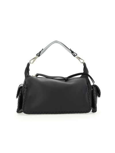 Chloé Nahir Zipped Shoulder Bag In Black