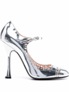 GIAMBATTISTA VALLI PUNCHED HOLE HEELED PUMPS