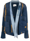 GREG LAUREN PATCHWORK SHORT COAT