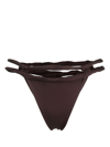 Jacquemus Brown 'le Bas De Maillot Sofio' Bikini Bottom In Braun