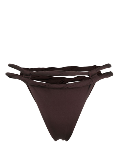 Jacquemus Brown 'le Bas De Maillot Sofio' Bikini Bottom