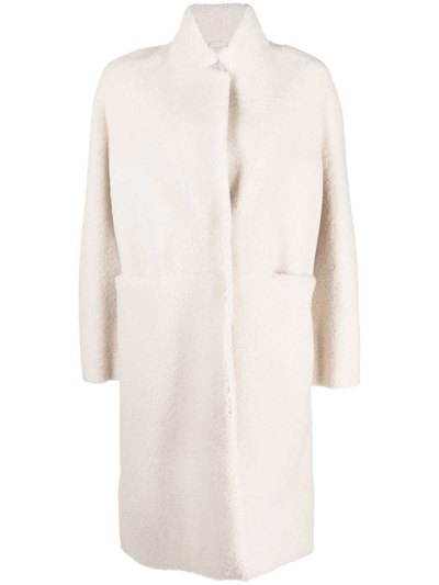 Furling By Giani Candie Curly Mid-length Coat In White