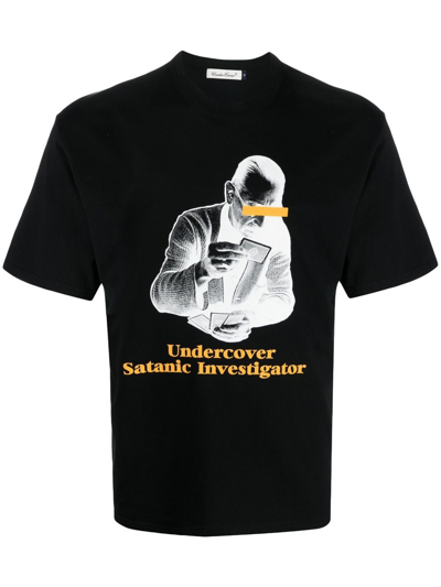 Undercoverism Graphic-print Crew-neck T-shirt In Schwarz