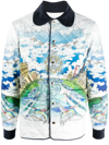 CASABLANCA GRAPHIC-PRINT QUILTED JACKET