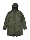 Rains Men's Waterproof Long Jacket In Evergreen