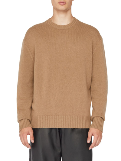 Frame Cashmere Crewneck Sweater In Brown