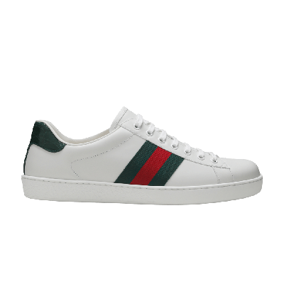 Pre-owned Gucci Ace Leather 'white'