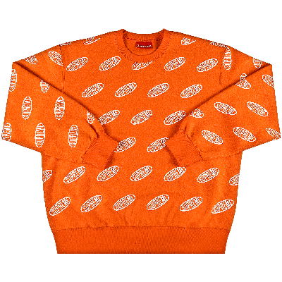 Pre-owned Supreme Liner Crewneck 'orange'