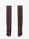 Marine Serre Brown Second Skin Long Gloves In Brown