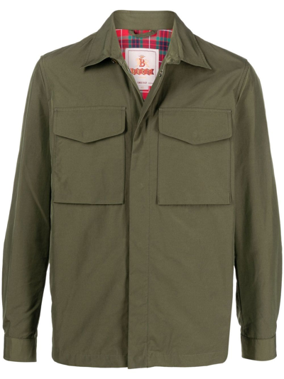 Baracuta Single-breasted Fitted Jacket In Brown