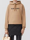 BURBERRY BEIGE HOODIE WITH LOGO