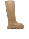 Gia X Pernille Teisbaek Beige Leather Boots In Beige