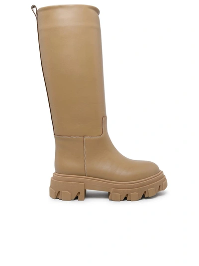 Gia X Pernille Teisbaek Beige Leather Boots