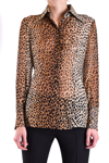 Dolce & Gabbana Leopard-print Silk Georgette Shirt In Fantasy
