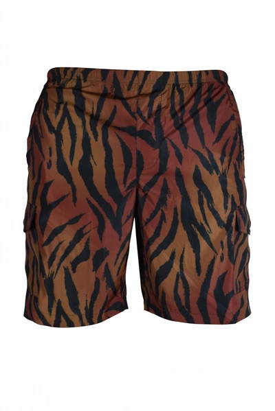 Palm Angels Swim Shorts In Orange