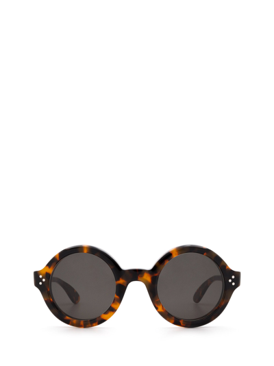 Lesca Phil Sun Marble Tortoise Sunglasses