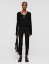 Joseph New Eliston Gabardine Stretch Trousers In Black