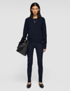 Joseph Gabardine Stretch Leggings In Navy