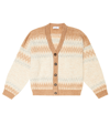 BRUNELLO CUCINELLI EMBELLISHED JACQUARD MOHAIR AND WOOL-BLEND CARDIGAN