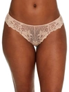 Bare The Essential Lace Thong In Hazel