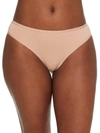 Bare The Easy Everyday Cotton Thong In Hazel