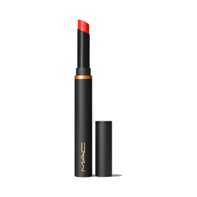 Mac Powder Kiss Velvet Blur Slim Stick Lipstick In Devoted To Danger