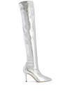 Giuseppe Zanotti Felicity 90mm Over-the-knee Boots In Silver